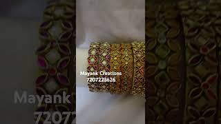 Kundan kada bangles #trending #viralvideo #jewellery #bangles #handmade #shorts #shortvideo #diy