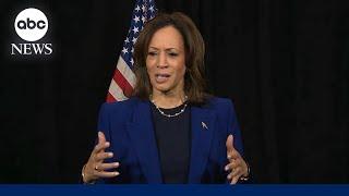 Harris denounces Trump's comments about women at Wisconsin rally