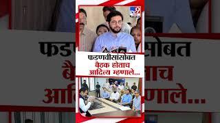 Devendra Fadnavis यांच्यासोबतच्या बैठकीवर Aaditya Thackeray काय म्हणाले?