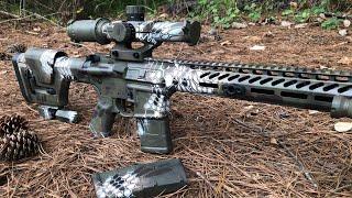 AR15 Kryptek Style Duracoat Paint Job