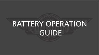 Veedverks Battery Operation Guide