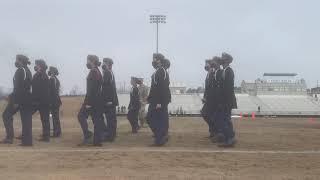 Clarke central jrotc drill competition at Grovetown- mix unarmed platoon