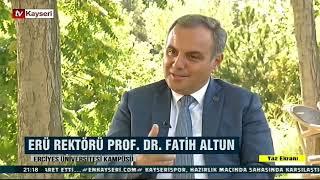 Rektörümüz Prof. Dr. Fatih Altun, Murat Metiner’in sunduğu “Yaz Ekranı” programına konuk oldu