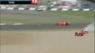 Silverstone 1999 Michael Schumacher crashes