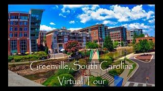 Greenville, South Carolina - Downtown Walking Tour - 4K