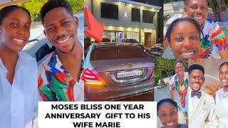 See how Moses Bliss & wife Marie celebrated their one year wedding anniversary