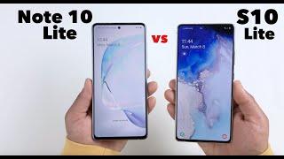 SAMSUNG S10 Lite vs Note 10 Lite | Speed Test | Size | Design | GamePlay Comparison