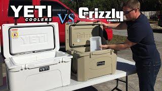 Grizzly Coolers Vs Yeti, Who Lasts Longer? Ice Challenge Results, Yeti Tundra 45 Vs Grizzly 40 Q