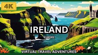 Ireland 4K Scenic Adventure Film With Beautiful Calming Music To Relieve Stress And Relaxation