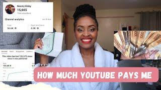 my 1st YOUTUBE PAYCHECK! How much I Earned from YOUTUBE for 100k views as a small KENYAN YOUTUBER