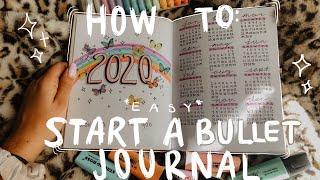 *EASY* HOW TO START A BULLET JOURNAL FOR BEGINNERS! MY SET UP FOR 2020 + TIPS & SUPPLIES I USE!