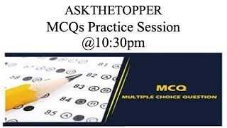 MCQs Practice Session :Economy