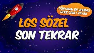 LGS Sözel Son Tekrar | Dünyanın En Verimli Canlı Yayını