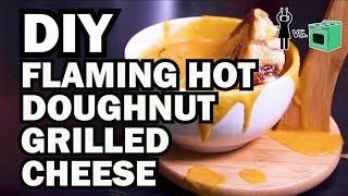 DIY Flamin' Hot Doughnut Grilled Cheese, Corinne VS Cooking #20