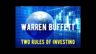 Warren Buffett - Two Rules Of Investing - Never Lose Money What Does It Mean? #warrenbuffett #rules