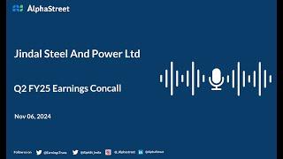 Jindal Steel And Power Ltd Q2 FY2024-25 Earnings Conference Call