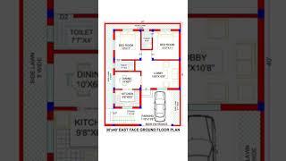 30 × 40 house plan, 30 by 40 home plan, 30*40 house plan, home plan, #short #homedesign #homeplan