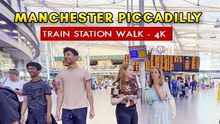 Manchester Piccadilly train station, Manchester, United Kingdom 4K Walking Tour