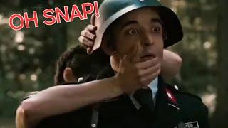 Swiss girl Neck Snaps German soldier / neutralize