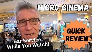 Arthouse Micro "Cinema 76", full bar & service while you watch!