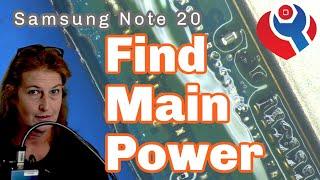 Samsung Note 20 Data Recovery: Find Main Power to Troubleshoot Logic Board