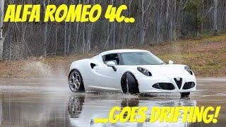 Finally took my Alfa Romeo 4C to a Wet skid pad session !