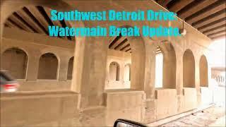 Southwest Detroit Water Main Break Update And The Neighborhood Around It 2-25-25. 400 Homes Affected