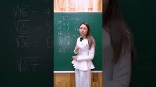Cách tính nhanh căn bậc 2| Toán Cô Hiền #Shorts #toantuduy