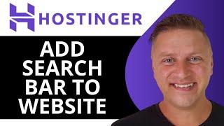 How to Add Search Bar in Hostinger Website | Hostinger Tutorial 2024