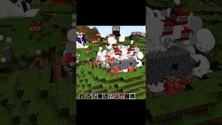Mace vs Zombified Piglins ️ | Wind burst Enchantment Test! #minecraft #minecraftshorts
