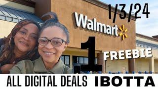 Walmart Deals 1/3 /24: Walmart Ibotta Haul: Couponing At Walmart This Week: FREEBIE: EASY DEALS