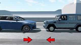 Volvo XC90 vs. Mercedes G-WAGON CRASH TEST - Realistic Car Crashes (BeamNG Drive)