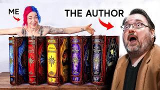 I Made MASSIVE Leatherbound Books... and gave them to the author