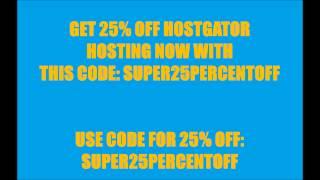 HostGator COUPON CODE 2015 - 25% DISCOUNT - CODE: "SUPER25PERCENTOFF"