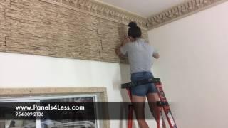 How to Install Contemporary Stone Wall Panel DIY