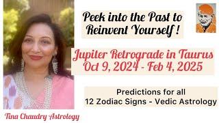 Jupiter Retrograde in Taurus/ Predictions for all 12 Zodiac signs