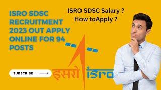 How To Apply Online Before 16th May 2023, ISRO SDSC Recruitment 2023 OUT #isro #isroscientists