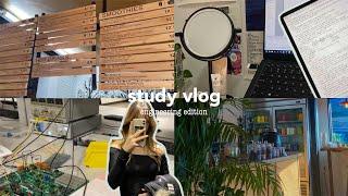 uni study vlog 🪴 electrical engineering labs, cafe studying, productive reading week, hackathons