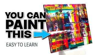 Paint a SIMPLE abstract - easy How To Guide