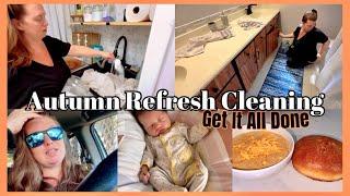 NEW 2024 FALL CLEAN WITH ME  REAL MOM LIFE CLEANING MOTIVATION ~ clean declutter organize and cook