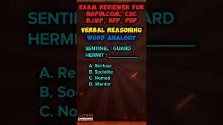 Verbal Reasoning | Vocabulary #napolcomreviewer #wordanalogy #verbalreasoning