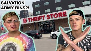 We Went to The Salvation Army Bins so You Don't Have to! [Comparing to Goodwill Outlet]