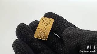 Credit Suisse Gold Bar 10g, Gold 9999, Fine Gold, Pure Gold, Investment Gold, AU297