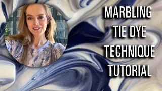 MARBLE TIE DYE TECHNIQUE FOR BEGINNERS