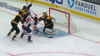 Tuukka Rask makes an incredible off the back save 5/19/21