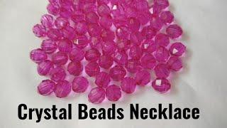 Crystal Beads Necklace Tutorial|| Diy necklace || CC 123