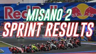 MotoGP Misano Sprint Race Results  |   Motogp News 2024