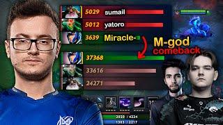 How Miracle- DEALS against Yatoro and SumaiL dominating, EPIC Comeback