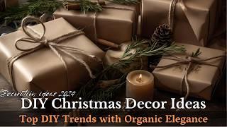 10 Stunning DIY Christmas Decor Ideas in Earthy Tones: Bold, Elegant, and Natural Trends for 2024