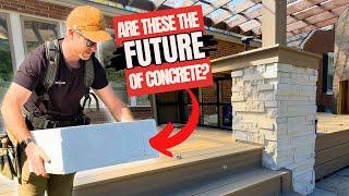 Building Columns With a NEW CONCRETE Product - Is AAC The Future?!